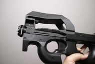 P90電動槍專用超輕量上機匣---碳纖尼龍特殊材質3D列印，展示品一組出清