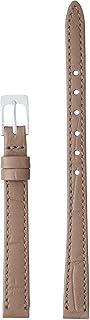 CP-M9 P-Shaped Alligator Watch Band (Cowhide Embossed/Bamboo Note), 0.4 inches (9 mm), Mocha, mocho,