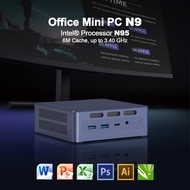 Mini Desktop  PC Intel ADL-N N95 4 Cores DDR4 3.4GHz 16GB DD4 RAM 512GB SSD Dual Band WIFI Support T