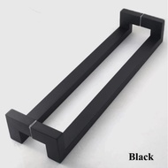 Stainless steel door Handle as 35 cm 35cm black coating glass wood aluminum door Handle 809