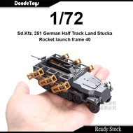 1/72 Sd.Kfz. 251 German Half Track Land Stucka Rocket launch frame 40 Vehicle Armored Tank Military 