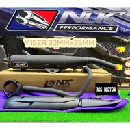 NLK PERFORMANCE RACING BACK PRESSURE EXHAUST Y15ZR CUTTING STD 32/35MM EKZOS
