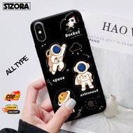 SIZORA -AM03- Case Fashion Astronot Untuk Infinix SMART 4 HOT 9 9 PLAY 10 12i 12 PLAY NOTE 11S HOT 1