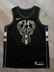 Giannis antetokounmpo 字母哥 公鹿 大鹿頭 SW nba jersey 球衣 48 L
