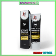 SooMoii CO100 VRSTI Toothpaste Activated Charcoal Toothpaste 100g Natural Activated Organic Bamboo C