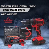 PROMO TERMURAH NEW BISA COD! YUKIDO 36V Mesin bor baterai cordless YUKIDO36v ACC original besi - Cordless Drill bor with 2 baterai/kasus/charger SPT jld - fullset bor listrik bor baterai 12v yukido- impact bor baterai Asia Baut Teknik