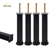 4 Piece Metal Furniture Support Legs Adjustable Height 20 to 22cm Heavy Duty Bed Center Frame Slat F