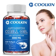 COOLKIN ANTARCTIC KRILL OIL capsules, essential fatty acids for the human body, highly efficient abs