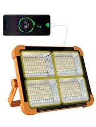 D8 Solar LED Light 1000W Solar Panel Flood Light 4 Modes Rechargeable Solar Camping emergency light