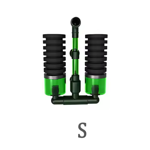 QS-100A QS-200A Air Pump Double Head Sponges Submersible for Fresh/Salt Water Filtration Foam Filter