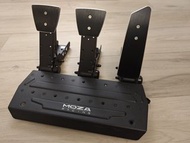 快閃減3天 MOZA SRP Pedals 真load cell感壓腳踏板 USB可配任何基座 非廉價SR-P Lite 有離合器三腳踏 關聯 Fanatec Thrustmaster Simagic