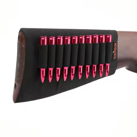 Tourbon Hunting Rifle Cartridge Buttstock Holder Neoprene Ammo Sleeve 30-06,45-70.223.308,300 Win et
