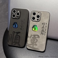 Good Luck Get wealth  Phone Case for iPhone 11 12 13 14 15 16 Pro Max Plus USD wallet Fur Leather La