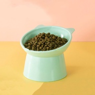 Pet Bowl High Bottom Tilt Antioverturning Neck Protector Cat Dog Food Water Dishes Lovely Feeding Bowl Cat Supplies