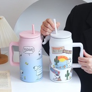 Snoopy thermos bottle 1500ml with handle