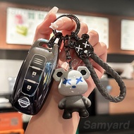 TPU Car Key Case Cover For Nissan Almera Bluebird Sylphy Leaf Livina Navara NV200 NV350 Caravan Sere