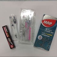 Metal Compass set geometry compass mechanical pen mathematical instrument compass set Bangla lukis s