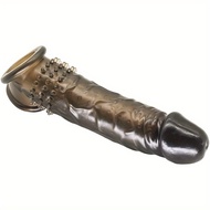 Realistic Penis Extension Cock Sleeve Reusable Silicone Penis Enlarger Delay For Men