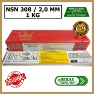 KAWAT LAS STAINLESS NIKKO STEEL NSN308 UKURAN 2MM NSN 308 20MM E308 - DREAMS WOOD
