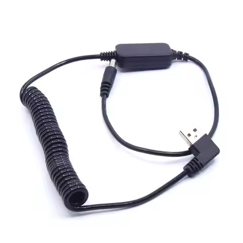DC Drive 8.4V Power Bank 5.5mm*2.1mm Male USB Ppring Cable Fits NP-FW50 Dummy Battery For Sony a7R a