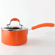 [Orange] Non stick Milk Pan with Lid (16cm/18cm)