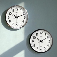 ORIENT OWC noiseless wall clock 32cm black silver office store interior clock / from Seoul, Korea