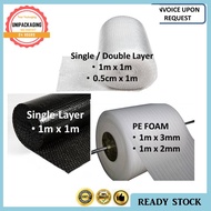 Black Bubble wrap / Single or Double layer / Black or Plain / PE Foam