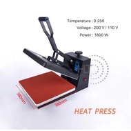 Heat Press Machine (38x38) / Heat Press Baju / Heat Press Manik / DTF Heat press Machine / Mesin Tek