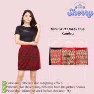 Mini Skirt Corak Borneo Motive Pua Kumbu Sarawak Free Size