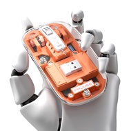 M133 Wireless Bluetooth-compatible Three-mode Transparent Mouse Rechargeable Mute Girls Tablet Lapto