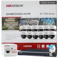 4K 8MP 16 Channel PoE NVR with 12 Dome IP 4MP Cameras 2.8mm Wide Angle H.265, 4TB Storage, Plug and 