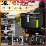 Top Motorcycle Top Box Motorcycle Box 45L 36L Large Capacity Universal Motorcycle Tail Box