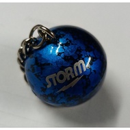 Storm Bowling Ball Keychain Blue