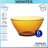 Duralex 6pcs 510ml Amber Soup Bowl Original France/ Duralex Glass Bowl / Mangkuk Sup Duralex