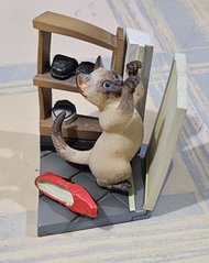 走廊上的暹羅貓 貓咪造形 Siamese cat 日本 自動販賣機 扭蛋 盒蛋 玩具 模型 精品 裝飾 古董 舊物