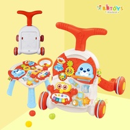 BBTOYSTH 3 in 1 Baby Walker Decorated With Basketball Hoop + 3 Balls Shake And Make A Sound With Lig