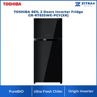 TOSHIBA 661L 2 Doors Fridge GR-RT835WE-PGY(XK) Inverter Refrigerator