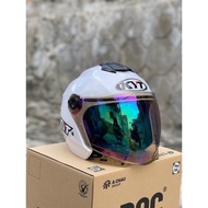 SALE GIÁ SỐC - MŨ BẢO HIỂM 3/4 XH01 TRẮNG BÓNG ( KÈM BỘ 4 LOGO KYT BH 12 THÁNG KÈM MÃ GIẢM GIÁ 10% C