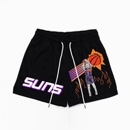 Shammgod Quick Dry Basketball Training Shorts Three Points Five Points below Knee Mens Polyester Fib