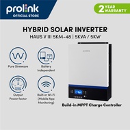 Prolink [5KVA | 5000W | MPPT | Pure Sine-Wave] 80A Hybrid Off-Grid Solar Inverter Power Supply High 