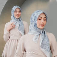 Jilbab Kerudung Paris HARRAMU Motif Zera Segiempat Voal Premium Hijab Krudung Printing Lasercut