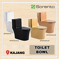 SORENTO WC SRTWC8152-RL / RG / GY / BL 10" One Piece Bathroom Water Closet Washdown with Rimless Flu