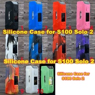 Silicone Case for Aegis S100 Solo 2 100W Texture Cover Protective Soft Rubber Sleeve Wrap Skin Wrap Shell