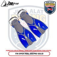 Fin Zeepro Junior Solid Fins Swimming Kids Open Heel Frog Feet Kids Snorkeling Duck Shoes Diving