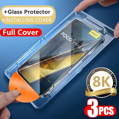 3pcs HD Tempered Glass For Xiaomi Poco X7 Pro X6 Neo X5 X4 X3 NFC F7 Ultra F6 F3 M7 M6 M4 Pro 5G C65