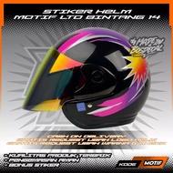 TRANSPARENT HELMET STICKERS & UV LTD STAR MOTIF 14 Helmet Motorcycle Helmet Accessories