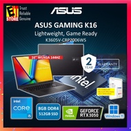 ASUS GAMING K16 AI LAPTOP K3605V-CRP2006WS (i5-13420H/16GB/512GB/16 FHD 144Hz/NVIDIA RTX3050 4GB/OFF