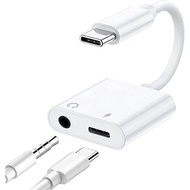 Earphone Conversion Adapter 2in1 Type-C to 3.5mm Jack 30W Quick Charging Music Playback / Call Opera
