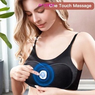 AROMA Electric Breast Massager, Nylon Electric Breast Care Massage Bra, Hot Compress Stimulator Smart Vibrating Heating Hot Compress Breast Beauty Instrument Dredge Breast