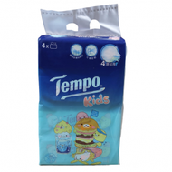 Tempo - (1條共4包/小海豹) 兒童紙巾系列 4層加厚紙巾 (4包) x 1條